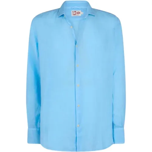 Light Linen Shirt 00850F Pamp001 - Saint Barth , male, Sizes: M, 2XL, S, L, XL - MC2 Saint Barth - Modalova