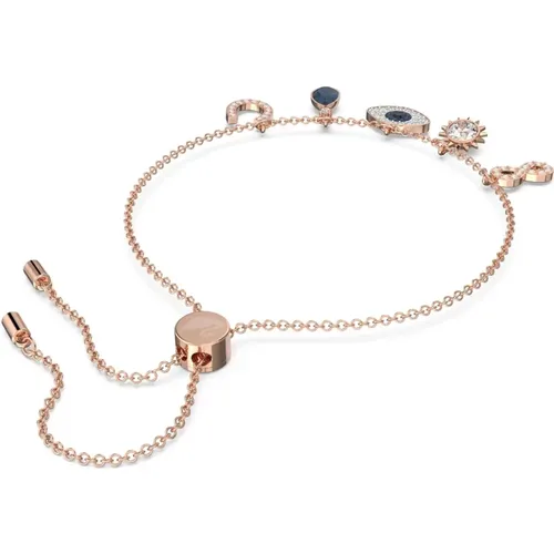 Symbolica Armband Blau/Roségold Unendlich Auge Hufeisen - Swarovski - Modalova