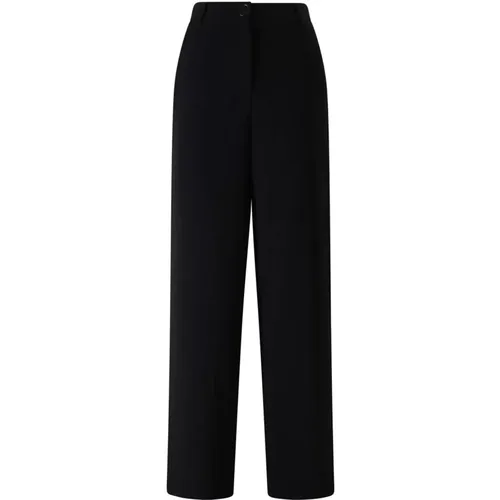 Gabardine Front Button Hose Schwarz , Damen, Größe: XS - Armani Exchange - Modalova