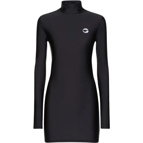 Schwarzes Mini-Kleid mit C-Logo , Damen, Größe: L - Coperni - Modalova