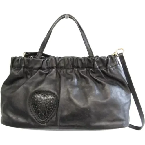Leather Gucci Shoulder Bag , female, Sizes: ONE SIZE - Gucci Vintage - Modalova