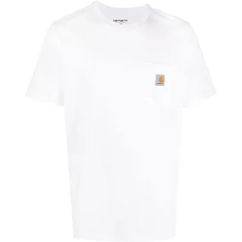 Logo Patch T-shirt , Herren, Größe: M - Carhartt WIP - Modalova