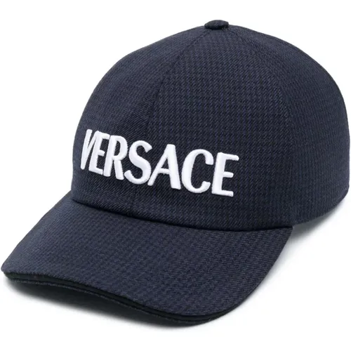 Blaue Hüte , Herren, Größe: 59 CM - Versace - Modalova