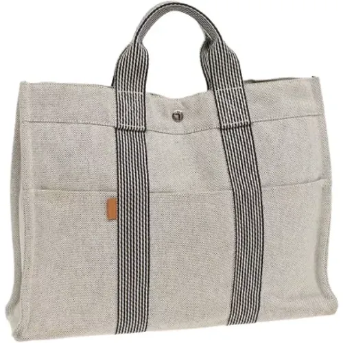 Pre-owned Canvas handbags , female, Sizes: ONE SIZE - Hermès Vintage - Modalova