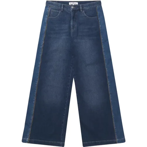 Weite Jeans mit Dekorativen Reißverschlüssen - Munthe - Modalova