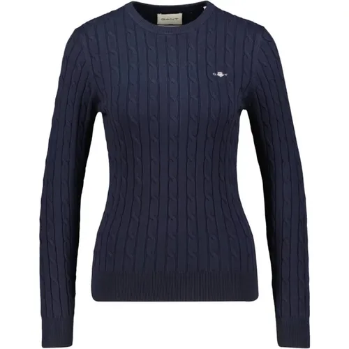 Klassischer Pullover , Damen, Größe: XL - Gant - Modalova