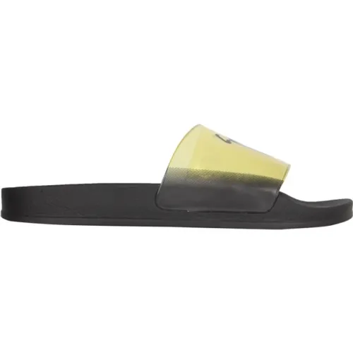Slide Sandals With Logo , male, Sizes: 7 UK, 6 UK - giuseppe zanotti - Modalova
