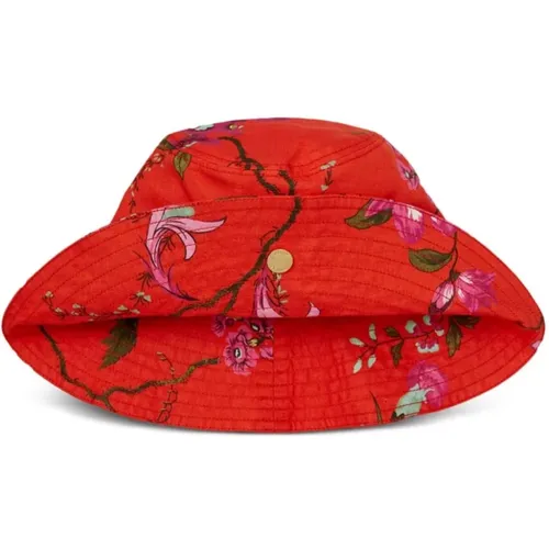 Floral Print Hat , female, Sizes: S - Erdem - Modalova