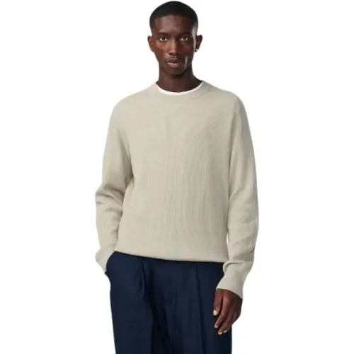 Ribbed Cotton Sweater , male, Sizes: L, XL, M - Nn07 - Modalova