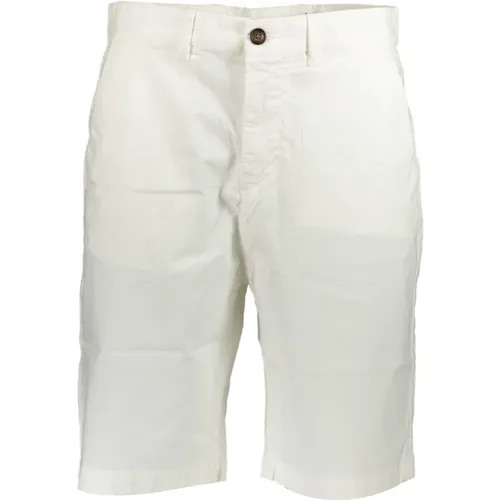 Weiße Bermuda-Shorts Slim Fit Baumwolle , Herren, Größe: W33 - North Sails - Modalova