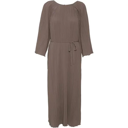Cropped Sleeve Sandy Grey Dress , female, Sizes: XS - InWear - Modalova