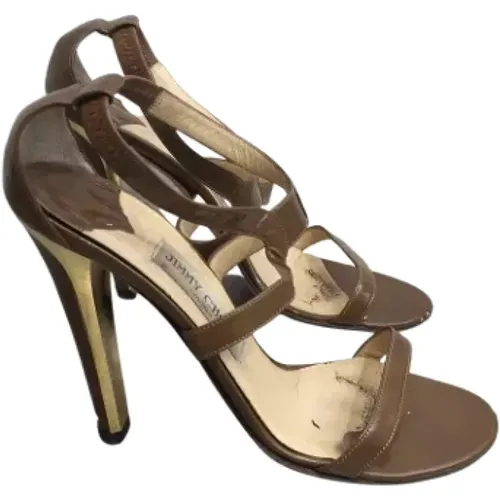 Pre-owned Leather sandals , female, Sizes: 5 UK - Jimmy Choo Pre-owned - Modalova