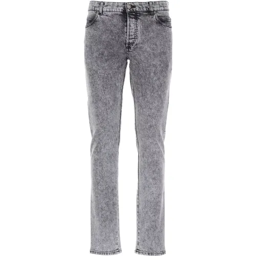 Stylische Graue Skinny Jeans - Balmain - Modalova