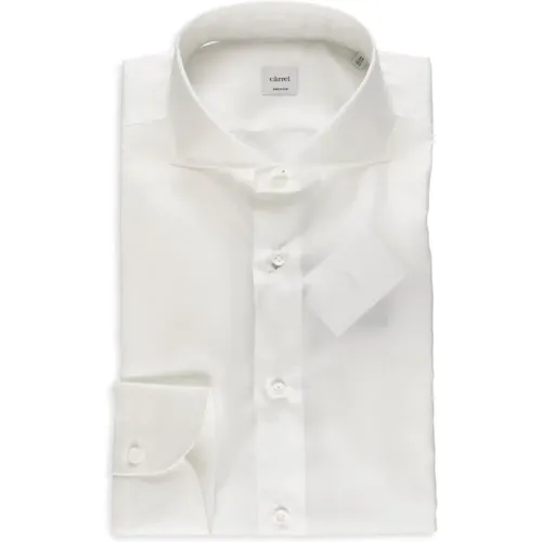 Cotton Shirt with Collar and Long Sleeves , male, Sizes: S - Càrrel - Modalova