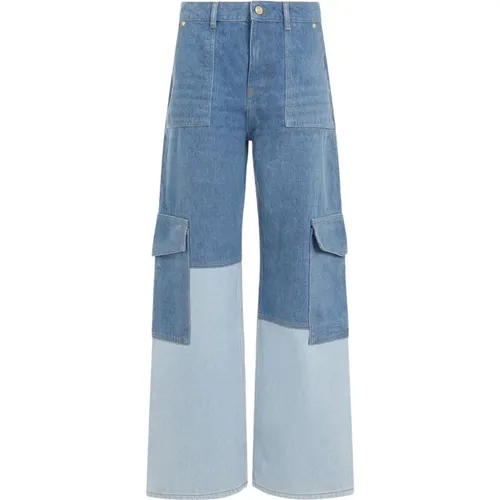 Cutline Denim Angi Vintage Blaue Jeans , Damen, Größe: W26 - Ganni - Modalova