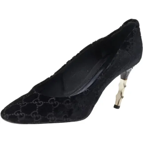 Pre-owned Velvet heels , female, Sizes: 6 UK - Gucci Vintage - Modalova