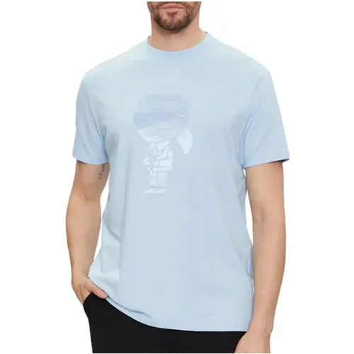 Crewneck T-Shirt , Herren, Größe: M - Karl Lagerfeld - Modalova