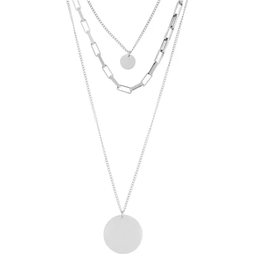Geometrische Wasserdichte Halskette Silberbeschichtung , Damen, Größe: ONE Size - Dansk Copenhagen - Modalova