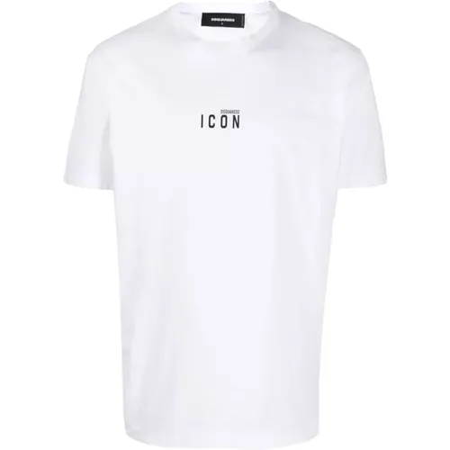 Weiße T-Shirt und Polo Kollektion , Herren, Größe: M - Dsquared2 - Modalova