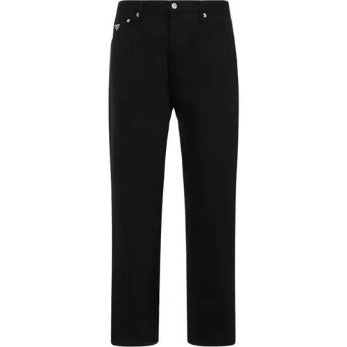 Schwarze 5 Taschen Jeans Prada - Prada - Modalova