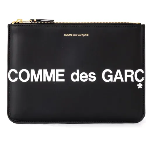 Leather Wallet with Huge Logo , unisex, Sizes: ONE SIZE - Comme des Garçons - Modalova