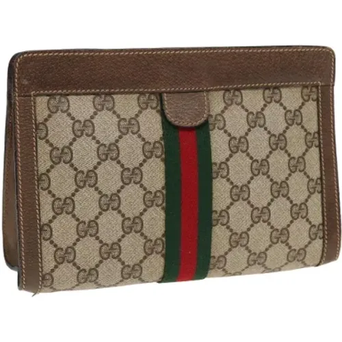 Pre-owned Leather clutches , female, Sizes: ONE SIZE - Gucci Vintage - Modalova