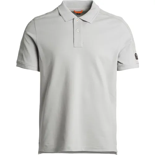 Space Polo Hellgrau Polo Shirt , Herren, Größe: M - Parajumpers - Modalova