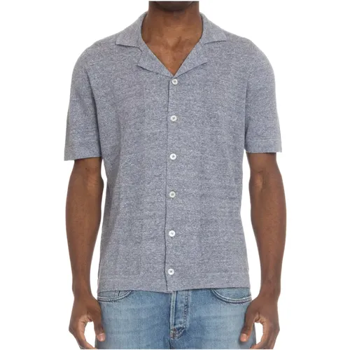 Denim Shirt with Pearl Buttons , male, Sizes: XL, L, M, 2XL - Gran Sasso - Modalova