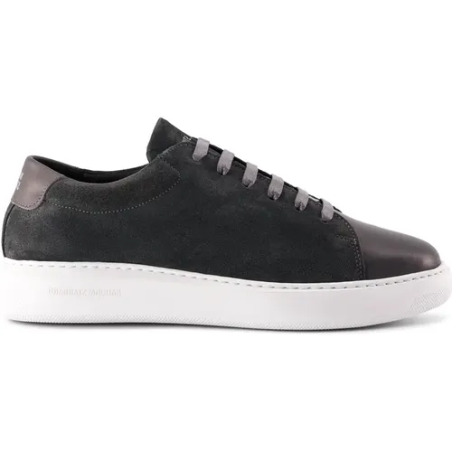 Handgefertigte Iron Suede Sneakers , Herren, Größe: 45 EU - NATIONAL STANDARD - Modalova