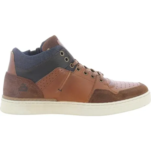 Stilvolle Cognac Herrensneaker , Herren, Größe: 44 EU - Bullboxer - Modalova