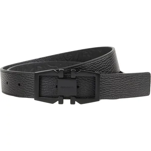 Stylish Leather Belt for Men , male, Sizes: 110 CM - Salvatore Ferragamo - Modalova