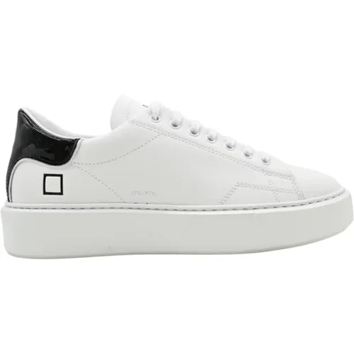 Stilvolle Weiße Schwarze Sneakers Damen , Damen, Größe: 40 EU - D.a.t.e. - Modalova