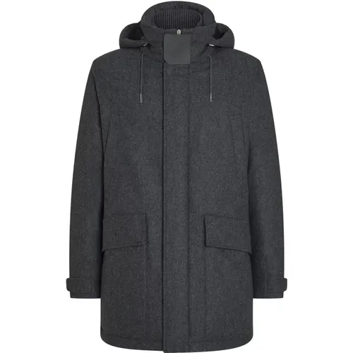 Wool Parka with Detachable Hood , male, Sizes: 2XL, XL, 4XL, L - Ermenegildo Zegna - Modalova