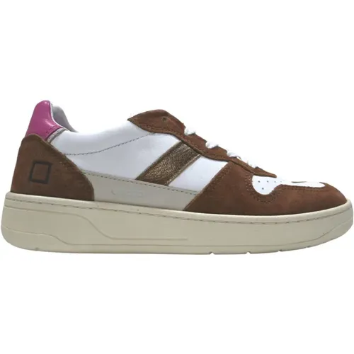 Weiße Court 2.0 Sneakers - Fuxia , Damen, Größe: 41 EU - D.A.T.E. - Modalova