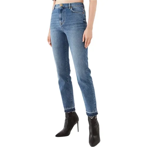 Slim Denim Comfort Jeans , Damen, Größe: W30 - pinko - Modalova