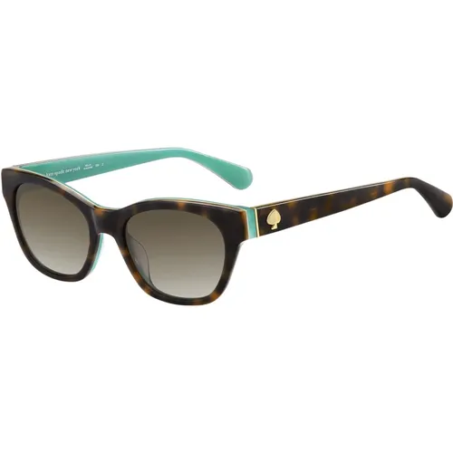 Havana/Light Shaded Sunglasses Jerri/S , female, Sizes: 50 MM - Kate Spade - Modalova