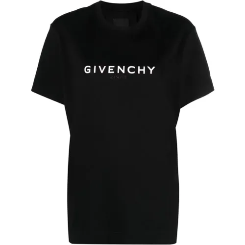 Logo Print Cotton T-shirt , female, Sizes: M - Givenchy - Modalova