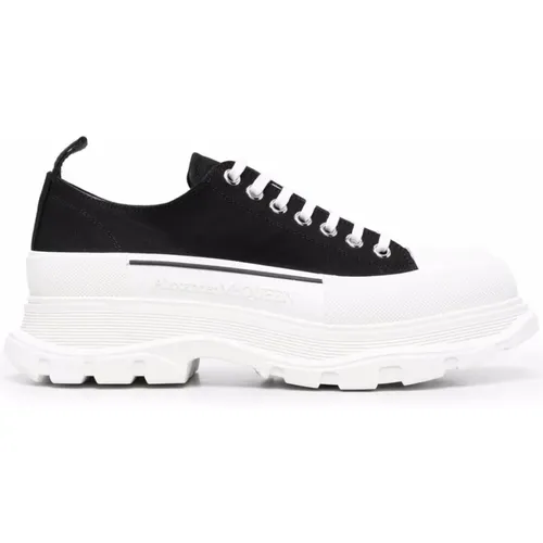 Schwarze und Weiße Tread Slick Sneakers , Herren, Größe: 41 EU - alexander mcqueen - Modalova