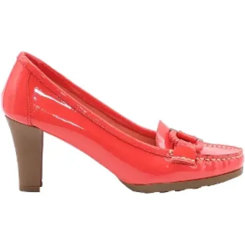 Pre-owned Leather heels , female, Sizes: 3 UK - Salvatore Ferragamo Pre-owned - Modalova