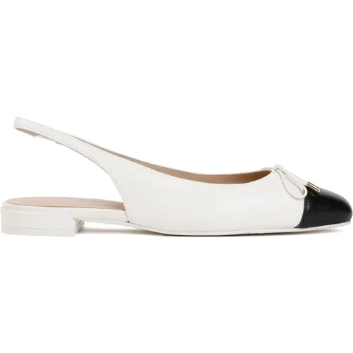 Cream Leather Bow Sandals , female, Sizes: 3 UK, 4 UK - Stuart Weitzman - Modalova