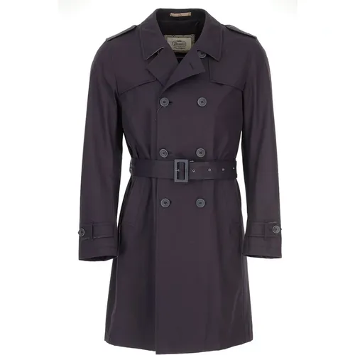 Monogram Double-Breasted Trench Coat , male, Sizes: XL - Herno - Modalova