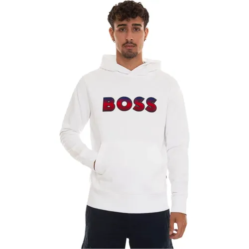 Maxi Logo Hooded Sweatshirt , male, Sizes: 2XL, XL, M - Boss - Modalova