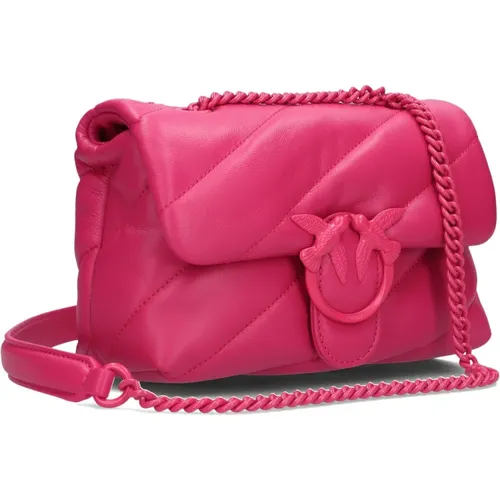 Love Puff Mini Schultertasche , Damen, Größe: ONE Size - pinko - Modalova