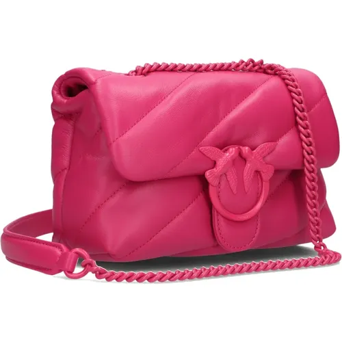 Love Puff Mini Shoulder Bag , female, Sizes: ONE SIZE - pinko - Modalova