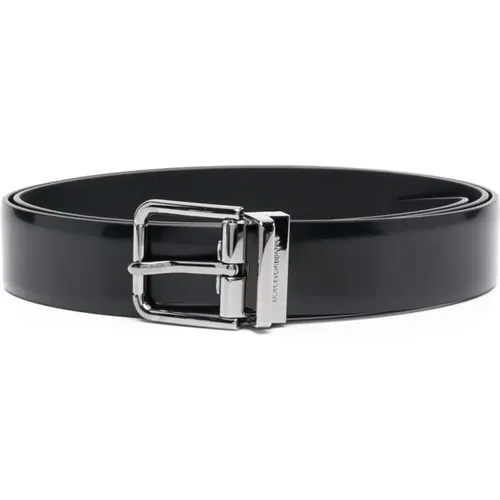 SquaBuckle Belt , male, Sizes: 100 CM, 105 CM, 90 CM - Dolce & Gabbana - Modalova