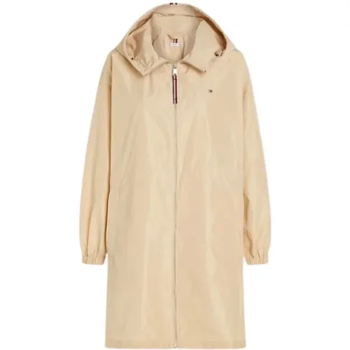 Winddichte Parka mit Kapuze und Taschen , Damen, Größe: 2XS - Tommy Hilfiger - Modalova