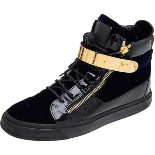 Pre-owned Leather sneakers , female, Sizes: 10 UK - Giuseppe Zanotti Pre-owned - Modalova