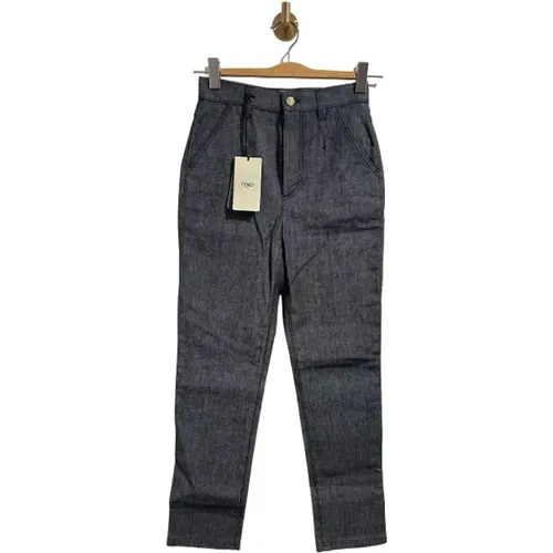 Pre-owned Cotton jeans , female, Sizes: XS - Fendi Vintage - Modalova