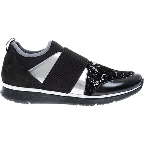 Glam Veal Leder Sneakers , Damen, Größe: 40 1/2 EU - Hogan - Modalova