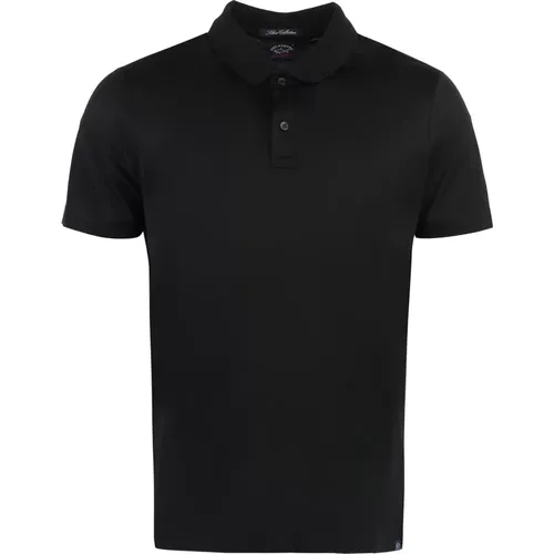 Polo-Shirt aus Baumwolle mit geripptem Ausschnitt , Herren, Größe: 2XL - PAUL & SHARK - Modalova